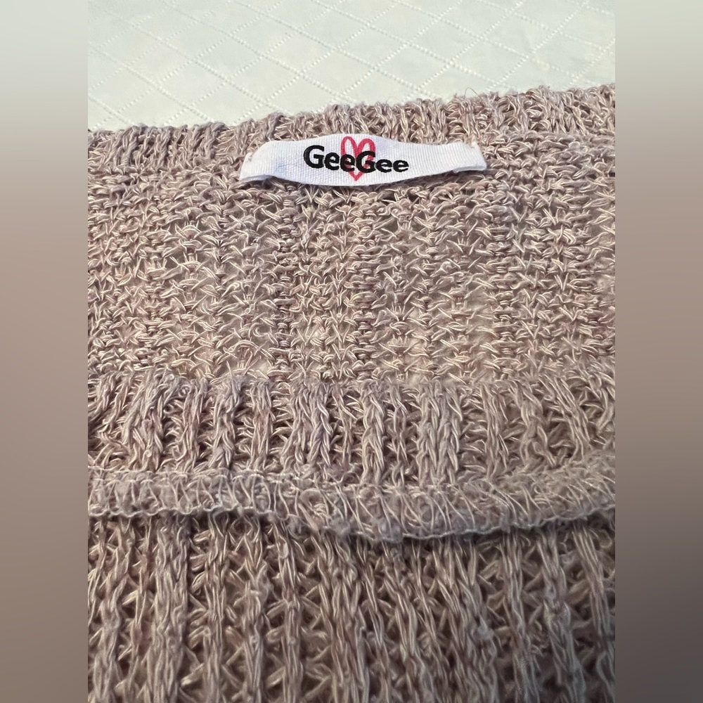 GeeGee open knit oversized Large sweater